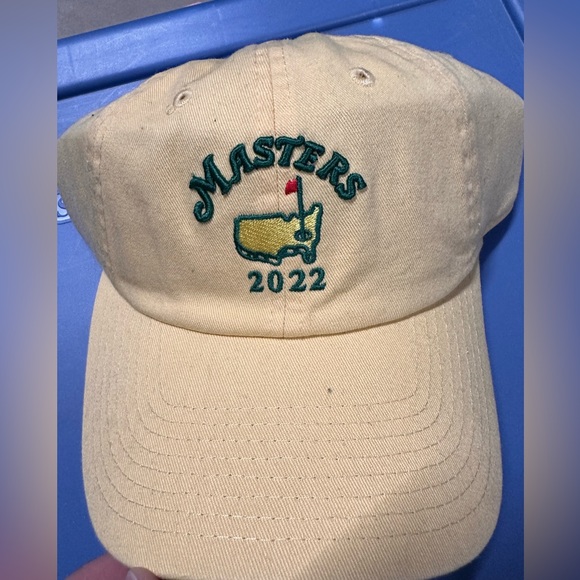 NWT Masters 2022 Tournament ⛳ Trademark Golf Hat Yellow - Picture 1 of 2